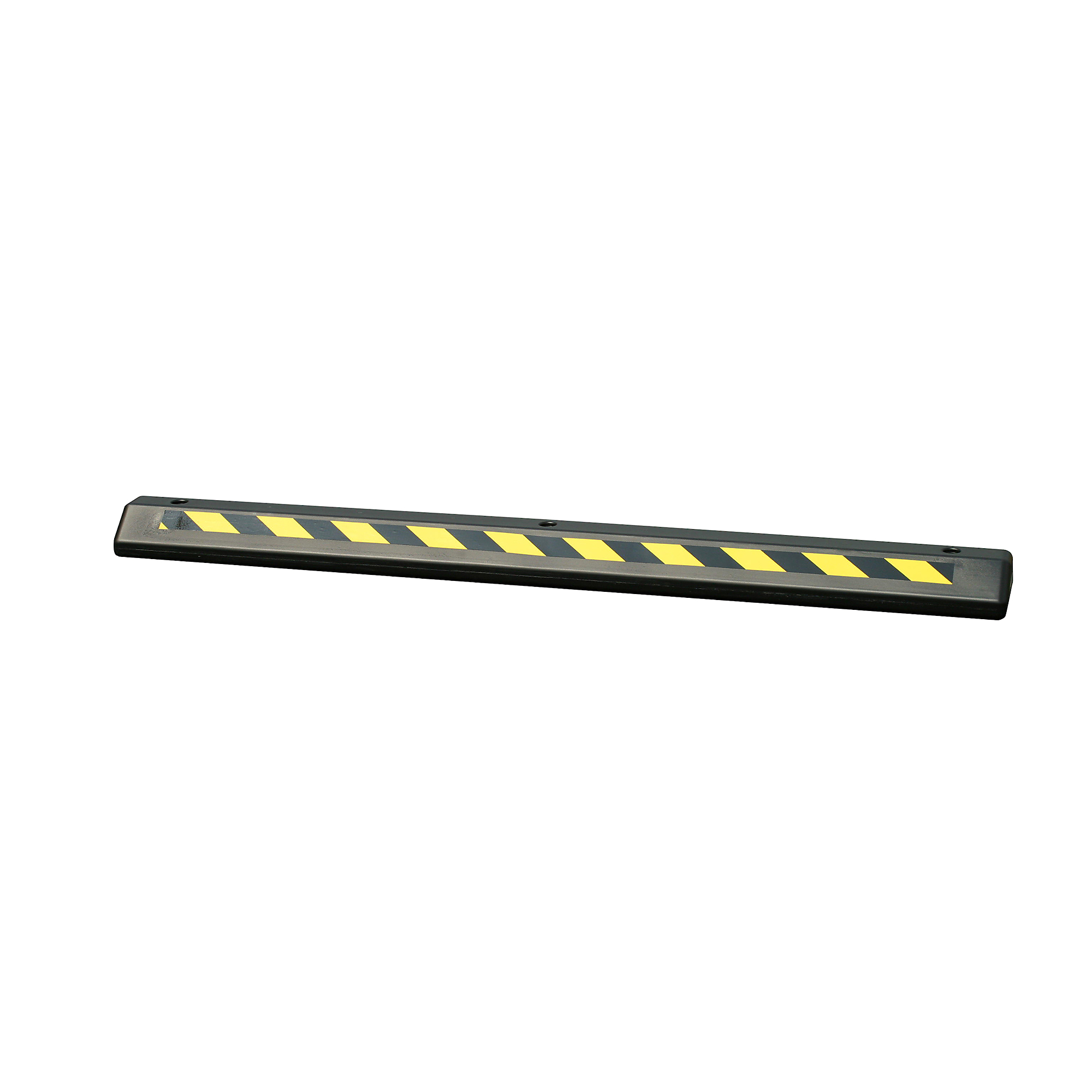 Eagle Plastic Protective Parking Stop — 8in. x 72in. x 4in., Black, Anchor Kit with 3 Spikes, Model# 1790BLK
